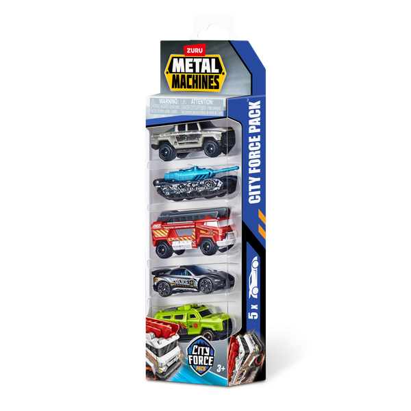 Изображение товара Набор игрушечной техники Zuru Metal Machines. Гоночные машинки. Серия 2 / 44154 (5шт)