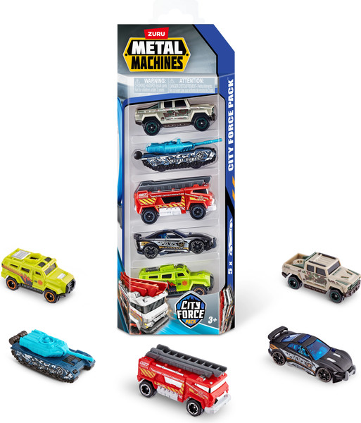Изображение товара Набор игрушечной техники Zuru Metal Machines. Гоночные машинки. Серия 2 / 44154 (5шт)