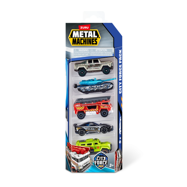 Изображение товара Набор игрушечной техники Zuru Metal Machines. Гоночные машинки. Серия 2 / 44154 (5шт)