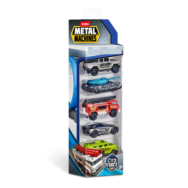 Изображение товара Набор игрушечной техники Zuru Metal Machines. Гоночные машинки. Серия 2 / 44154 (5шт)