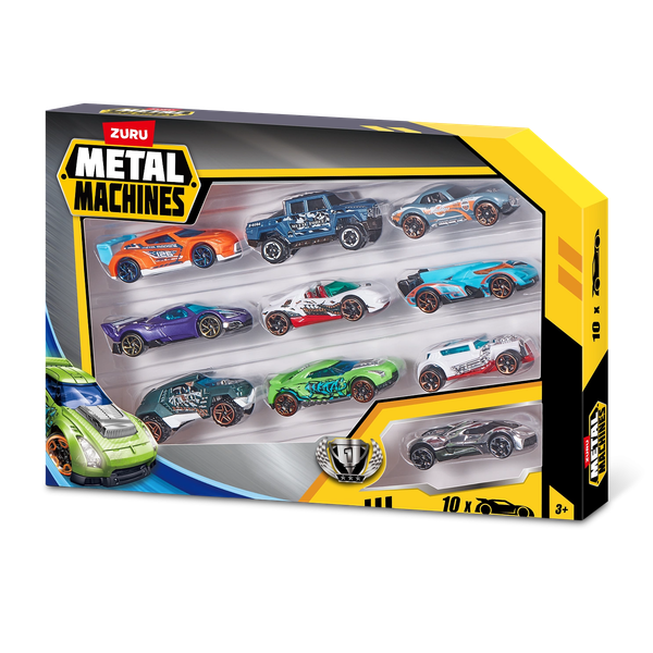 Изображение товара Набор игрушечных автомобилей Zuru Metal Machines. Гоночные машинки. Серия 2 / 44155 (10шт)