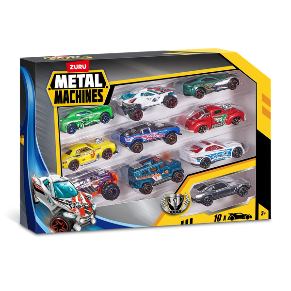 Изображение товара Набор игрушечных автомобилей Zuru Metal Machines. Гоночные машинки. Серия 2 / 44155 (10шт)