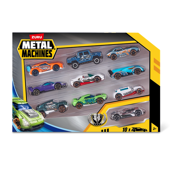 Изображение товара Набор игрушечных автомобилей Zuru Metal Machines. Гоночные машинки. Серия 2 / 44155 (10шт)