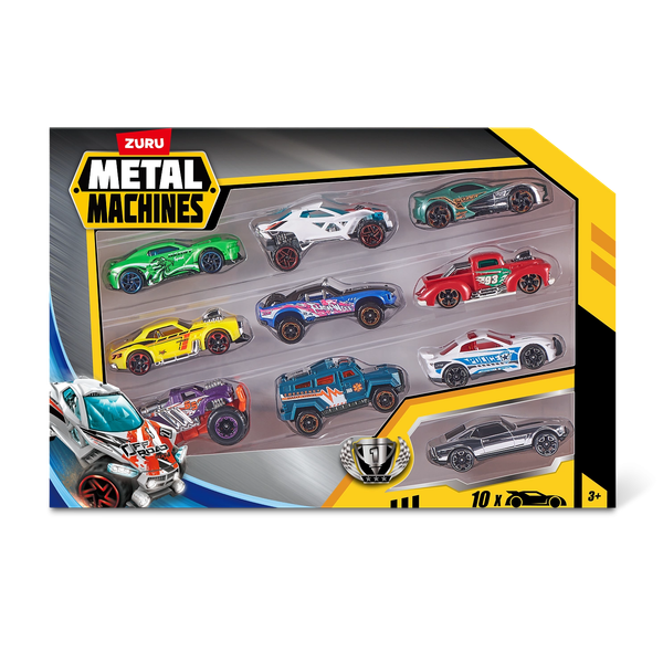 Изображение товара Набор игрушечных автомобилей Zuru Metal Machines. Гоночные машинки. Серия 2 / 44155 (10шт)