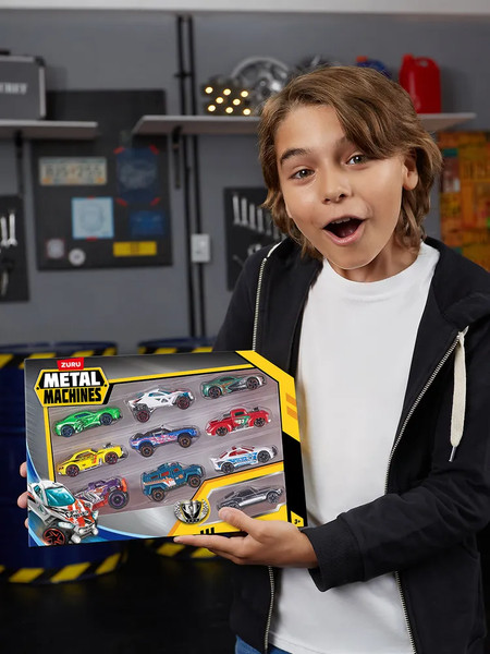 Изображение товара Набор игрушечных автомобилей Zuru Metal Machines. Гоночные машинки. Серия 2 / 44155 (10шт)