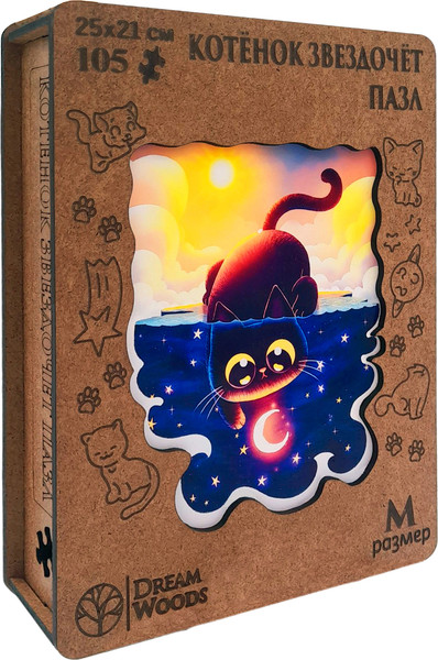 Изображение товара Пазл Dream Woods Котенок Звездочет / P-067