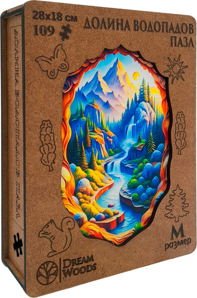 Изображение товара Пазл Dream Woods Долина Водопадов / P-080