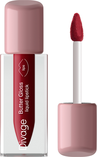 Изображение товара Жидкая помада для губ Divage Butter Gloss Liquid Lipstick тон 08 гранатовый