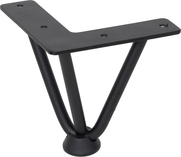 Изображение товара Опора мебельная AKS Flash h110 без саморезов (черный)