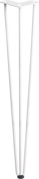 Изображение товара Опора мебельная AKS Flash h715 без саморезов (белый)