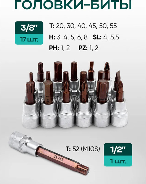 Изображение товара Универсальный набор инструментов RockForce Light 41212-5 (61548)