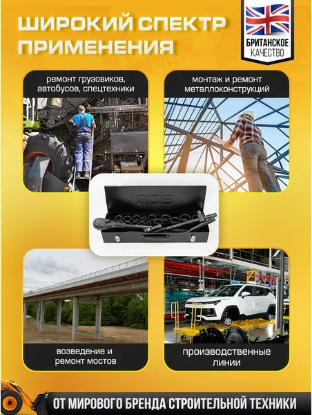 Изображение товара Универсальный набор инструментов JCB 6212-5MPB (61736)