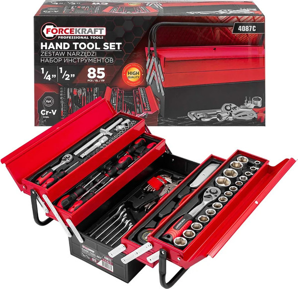 Изображение товара Универсальный набор инструментов ForceKraft FK-4087C (61965)