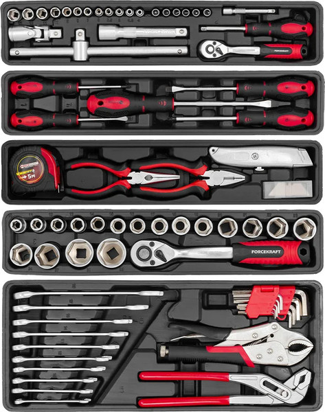 Изображение товара Универсальный набор инструментов ForceKraft FK-4087C (61965)