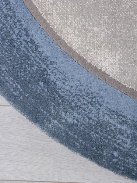 Изображение товара Коврик Karmen Hali Safir 00836T-DAIRE-GREY-BLUE (1.56х1.56)