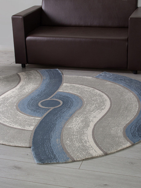 Изображение товара Коврик Karmen Hali Safir 00836T-DAIRE-GREY-BLUE (1.56х1.56)