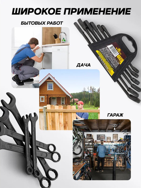 Изображение товара Набор ключей KingTul KT-5068 Black (62046)