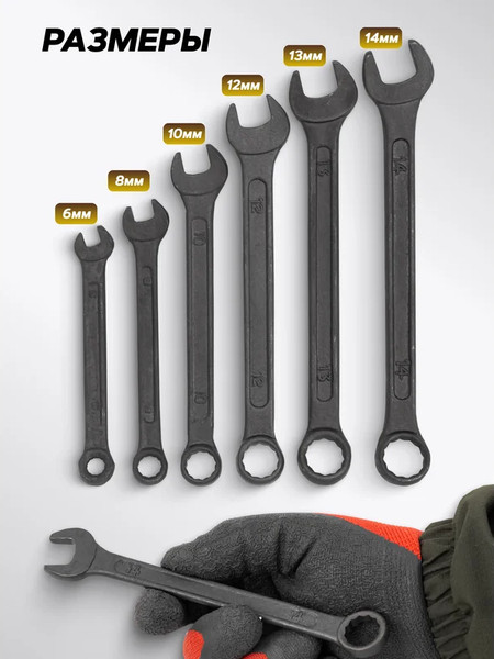 Изображение товара Набор ключей KingTul KT-5068 Black (62046)