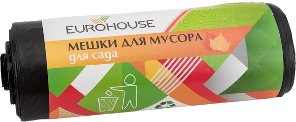 Изображение товара Пакеты для мусора EuroHouse 120л для сада (10шт)