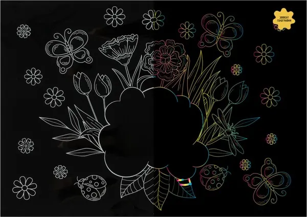 Изображение товара Гравюра Три совы Открытка. Цветы / GA5_49957