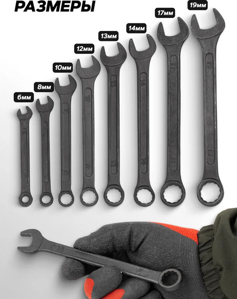 Изображение товара Набор ключей WMC Tools WMC-5086 Black (62049)