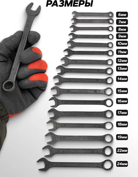 Изображение товара Набор ключей WMC Tools WMC-5161MP Black (62 057)