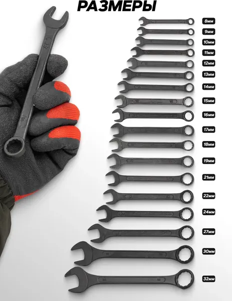 Изображение товара Набор ключей WMC Tools WMC-5181MP Black (62 059)