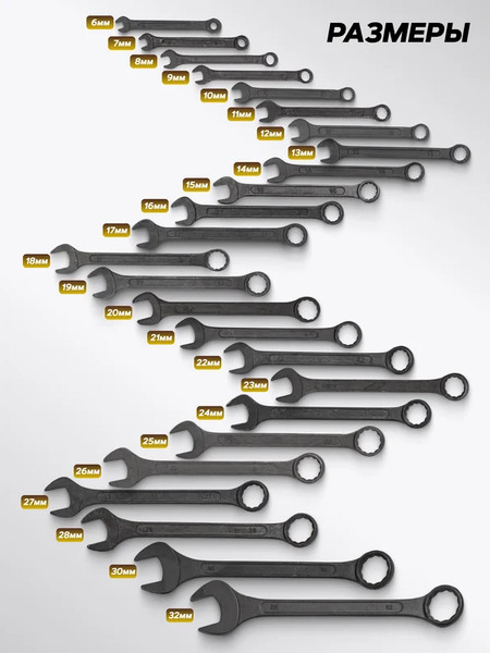 Изображение товара Набор ключей KingTul KT-5261MP Black (62060)