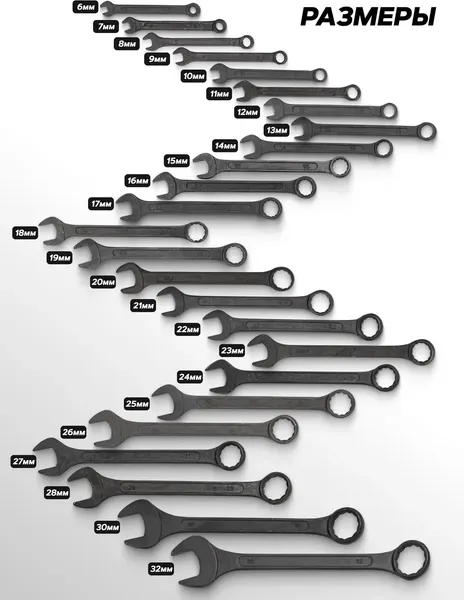 Изображение товара Набор ключей WMC Tools WMC-5261MP Black (62 061)