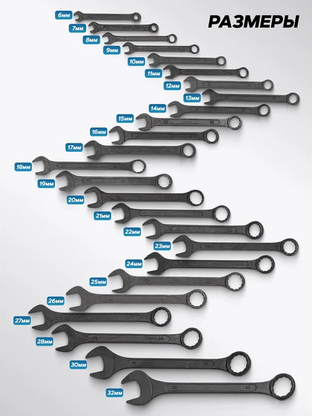 Изображение товара Набор ключей KingTul KT-5261P Black (62062)