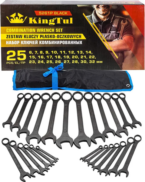 Изображение товара Набор ключей KingTul KT-5261P Black (62062)