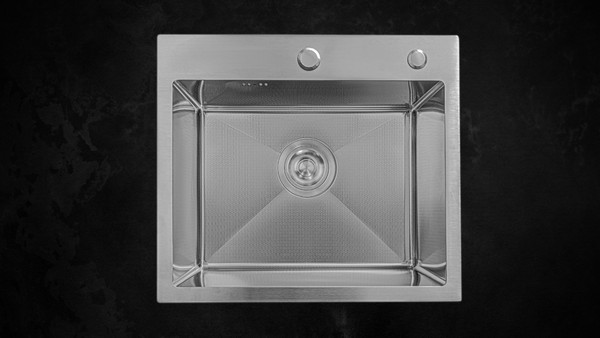 Изображение товара Мойка кухонная Astir Decor Satin 50x44 (с сифоном, дозатором и коландером)