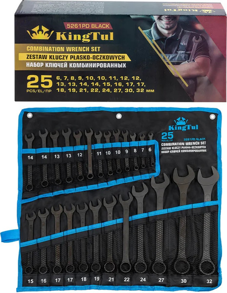Изображение товара Набор ключей KingTul 62 066 / KT-5261PD Black