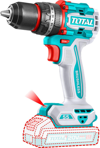 Изображение товара Аккумуляторная дрель-шуруповерт TOTAL TIDLI20558