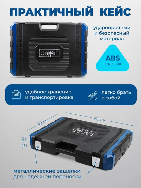 Изображение товара Универсальный набор инструментов Scheppach Sch-41421-5 Gold (62152)