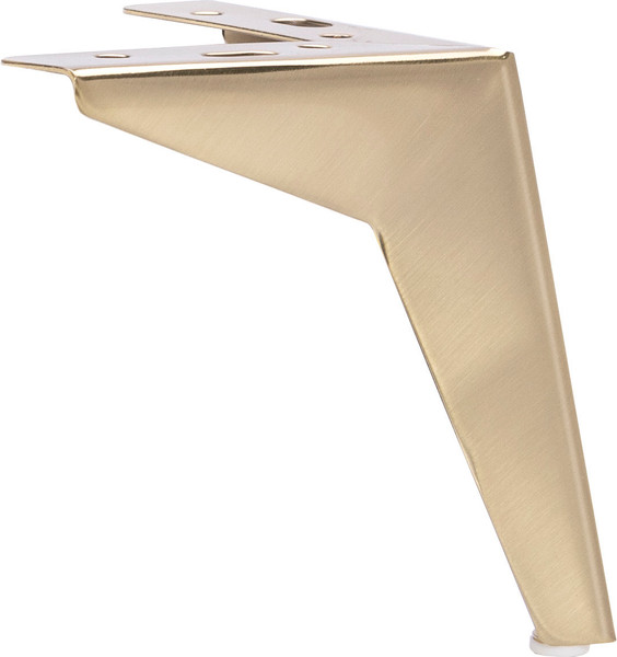 Изображение товара Опора мебельная AKS Helly h130 угловая (брашированное золото)