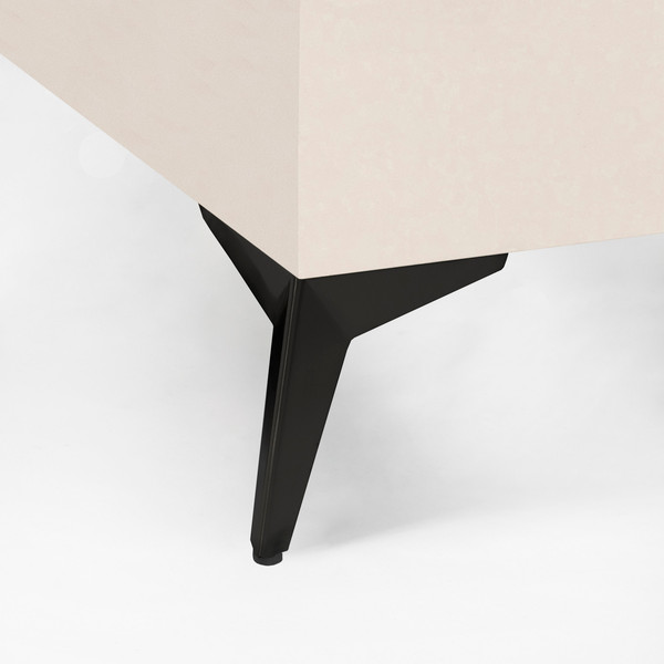 Изображение товара Опора мебельная AKS Helly h130 угловая (черный матовый)