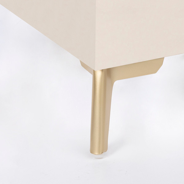 Изображение товара Опора мебельная AKS Triada h120 угловая (брашированное золото)