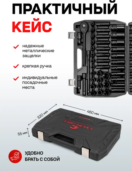 Изображение товара Универсальный набор инструментов Everforce EF-6431-5MPB (62298)