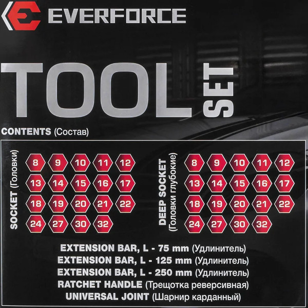 Изображение товара Универсальный набор инструментов Everforce EF-6431-5MPB (62298)