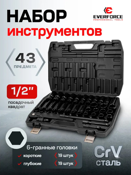 Изображение товара Универсальный набор инструментов Everforce EF-6431-5MPB (62298)