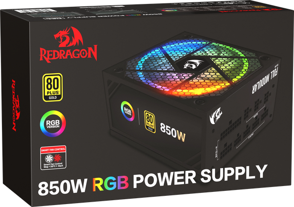 Изображение товара Блок питания для компьютера Redragon RGPS-850W RGB / 70655