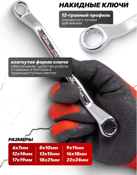 Изображение товара Набор ключей Everforce EF-5421MP (62302)