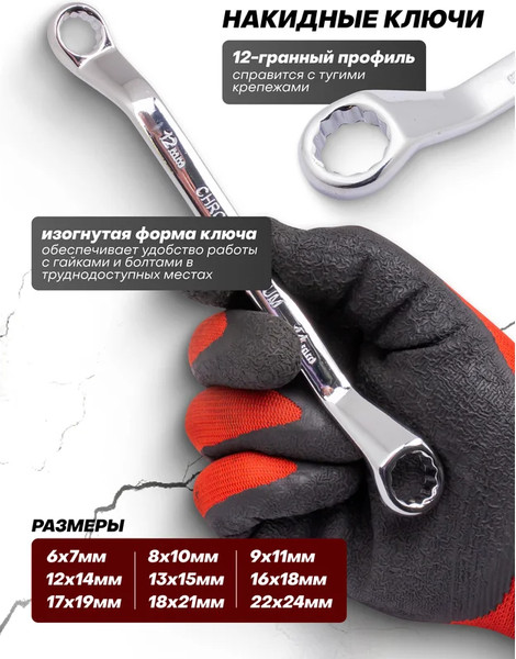 Изображение товара Набор ключей ForceKraft FK-5421MP (62303)