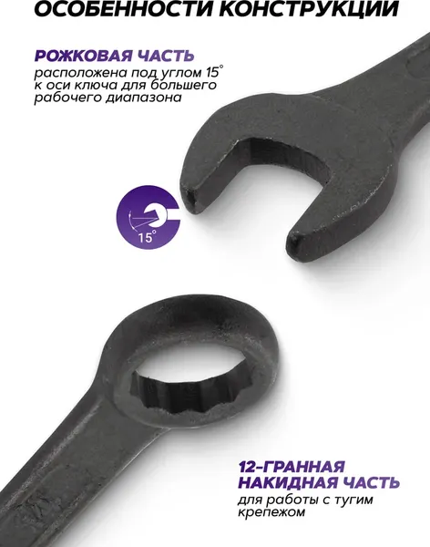 Изображение товара Набор ключей Помощник 5124MP Black (62086)