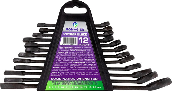 Изображение товара Набор ключей Pomagier POM-5123MP Black (62087)