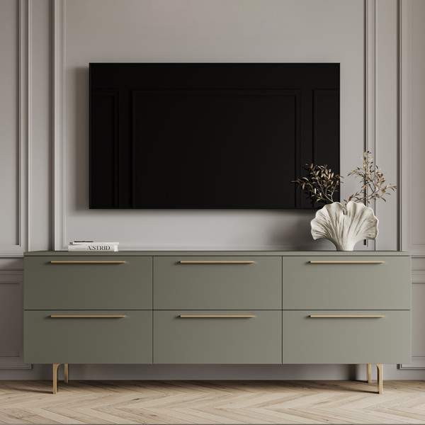 Изображение товара Ручка для мебели AKS Enigma 160 (брашированное золото)