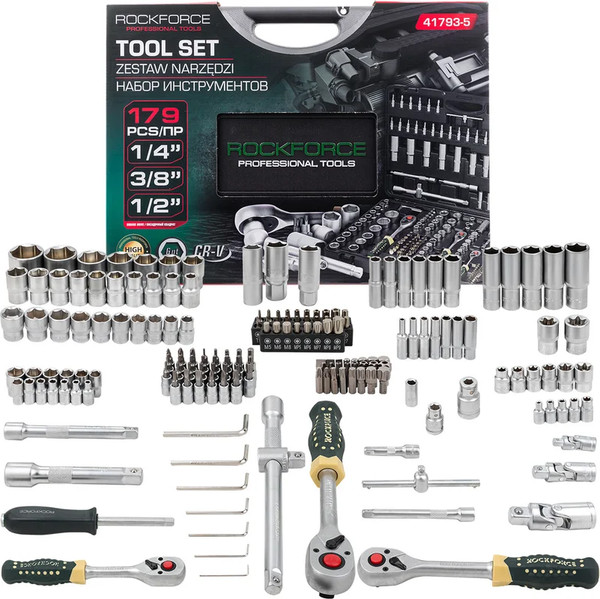 Изображение товара Универсальный набор инструментов RockForce RF-41793-5 (64508)