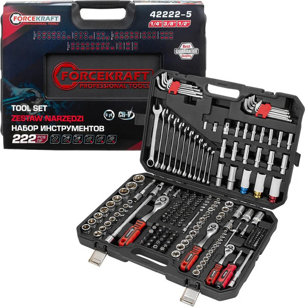 Изображение товара Универсальный набор инструментов ForceKraft FK-42222-5 (64513)