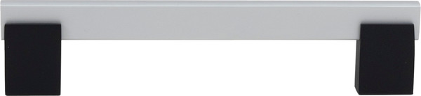Изображение товара Ручка для мебели AKS Moonlight 128/150 (матовый хром/черный матовый)